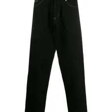 Джинсы широкого кроя с низким шаговым швом