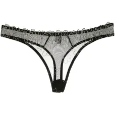 Трусы-стринги с цветочным кружевом