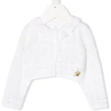 Кардиган с вышитым логотипом