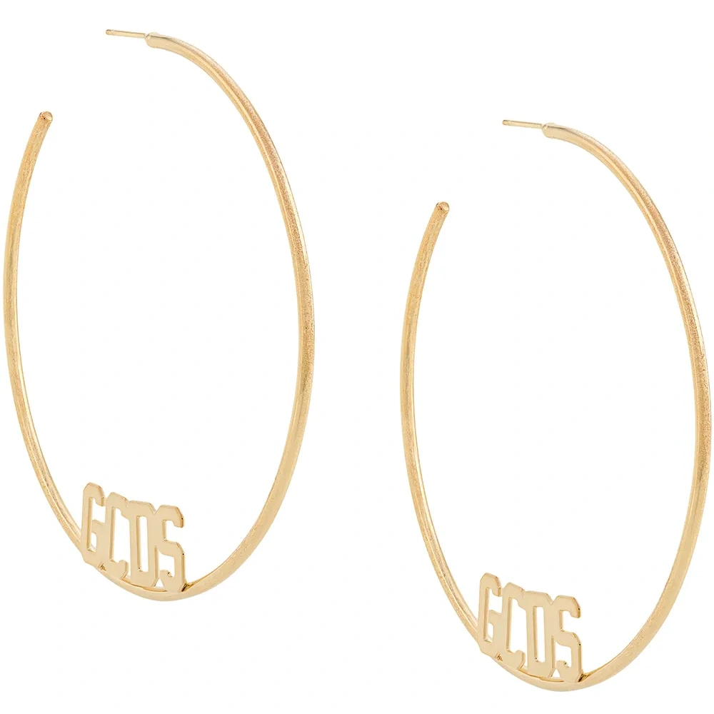 Массивная серьга-кольцо