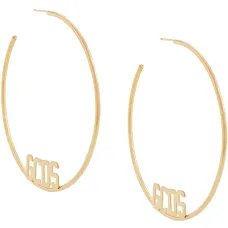 Массивная серьга-кольцо