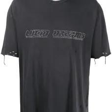 Футболка с эффектом потертости