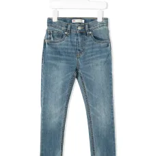 Джинсы скинни с эффектом потертости