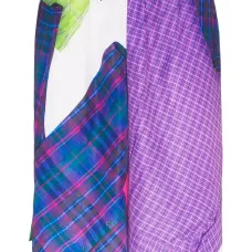 спортивные шорты в клетку со вставками