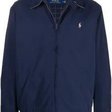 Куртка на молнии с вышитым логотипом