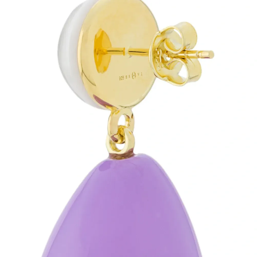 серьги-подвески с жемчугом