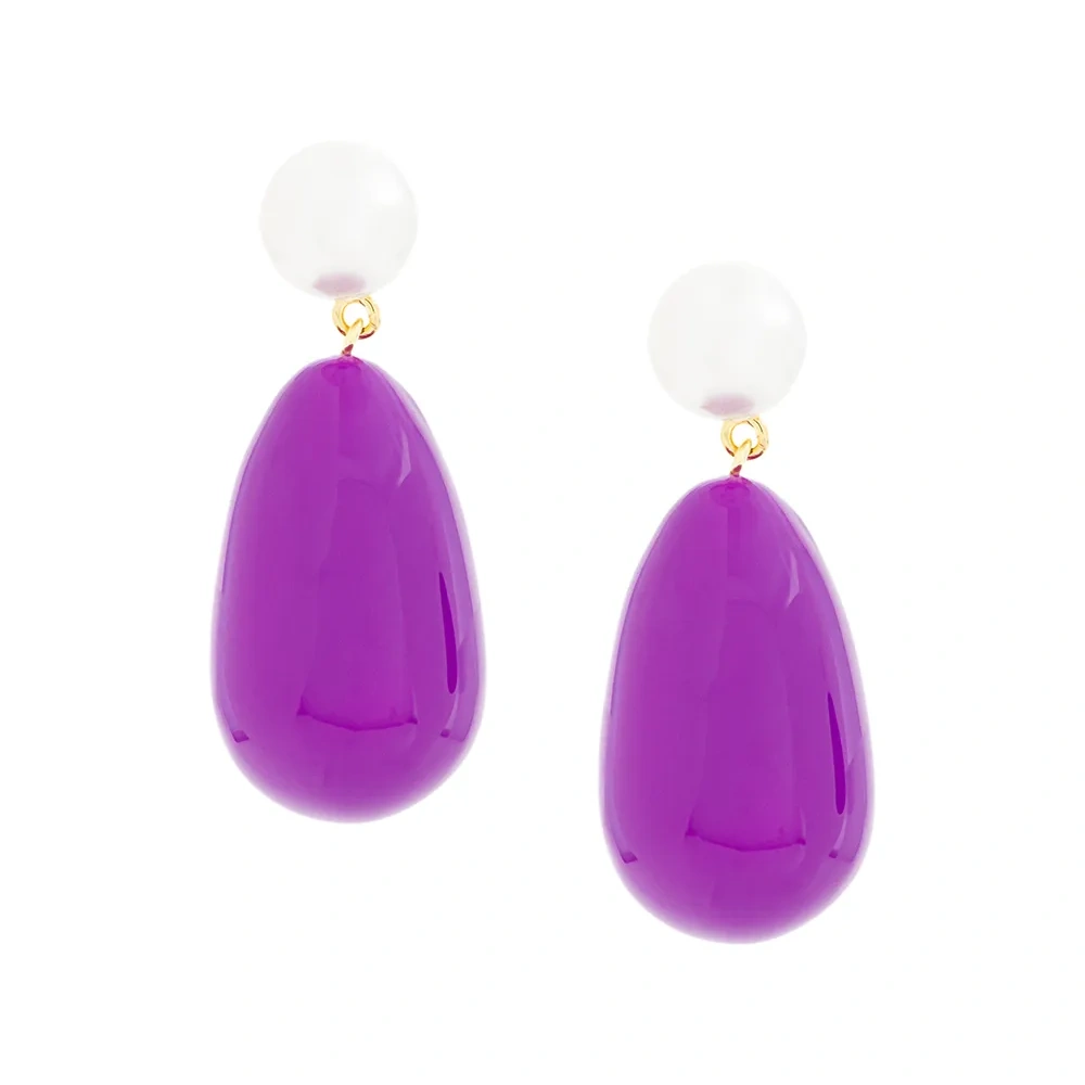 серьги-подвески с жемчугом