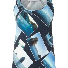 Топ без рукавов с принтом