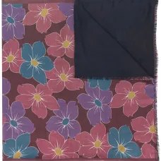 Шарф с цветочным принтом