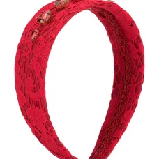 Кружевной ободок с кристаллами