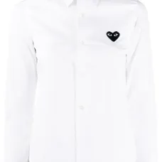 Рубашка с длинными рукавами и логотипом Рубашка с длинными рукавами и логотипом