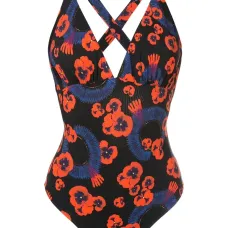 Купальник с цветочным принтом