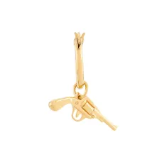 Серьга-кольцо с подвеской