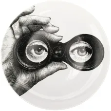 Тарелка с графичным принтом