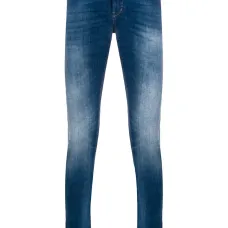 Джинсы кроя слим с эффектом потертости