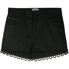 Джинсовые шорты с фестонами