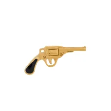 Серьга-гвоздик в виде пистолета