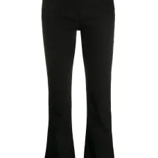 Расклешенные укороченные джинсы