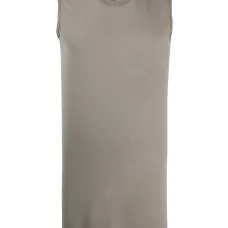 Топ без рукавов с круглым вырезом и логотипом