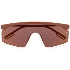 Солнцезащитные очки-маска в массивной оправе