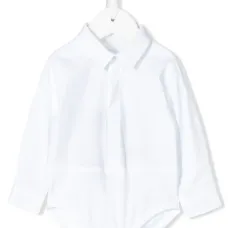 Боди с заостренным воротником