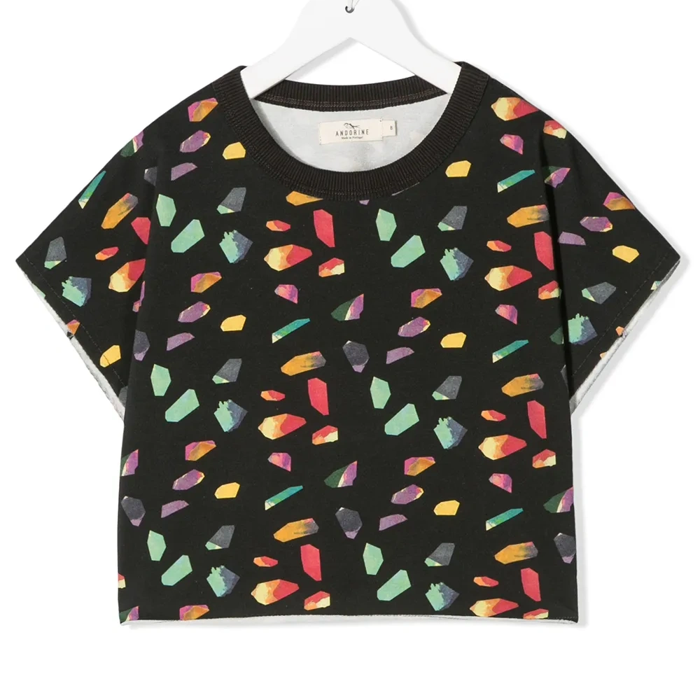 футболка с геометричным принтом