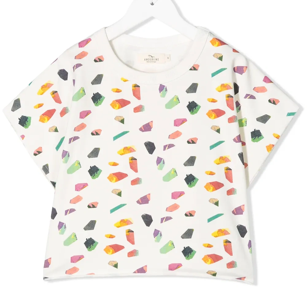 футболка с геометричным принтом