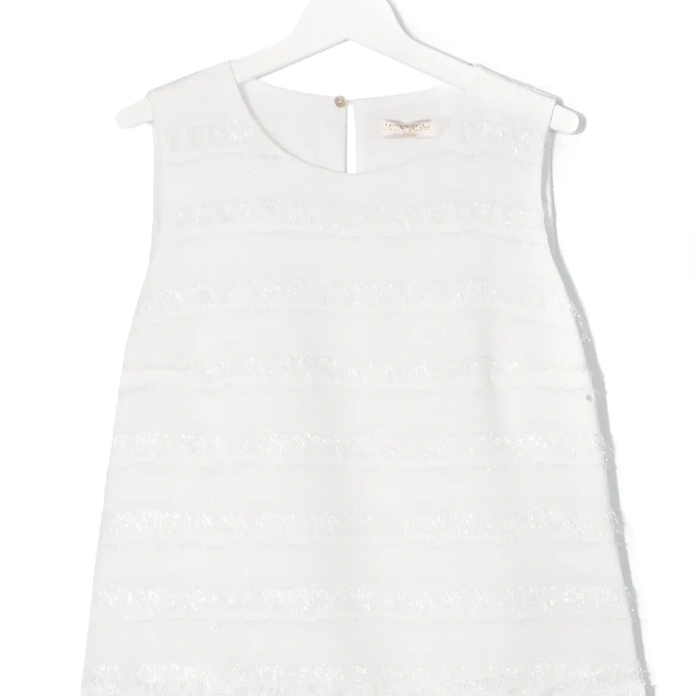 топ без рукавов с кружевом