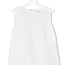 топ без рукавов с кружевом