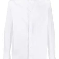 Рубашка с длинными рукавами и закругленным подолом