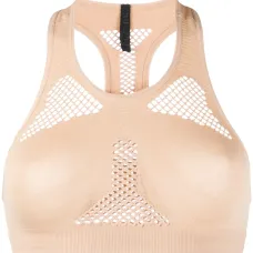 укороченный топ с сетчатыми вставками укороченный топ с сетчатыми вставками