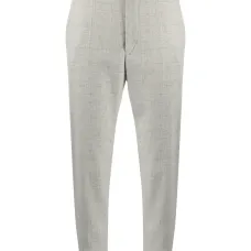 Клетчатые брюки строгого кроя