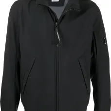 Куртка на молнии с нашивкой-логотипом