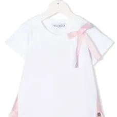 Футболка с короткими рукавами и бантом