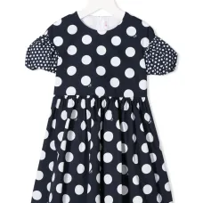 Платье миди в горох