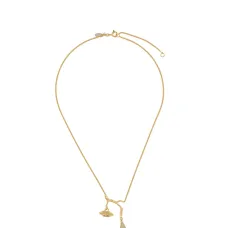 Позолоченное колье с подвеской