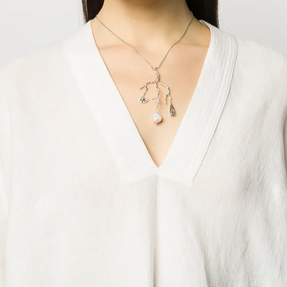 Серебряное колье Reves de Reves с подвеской