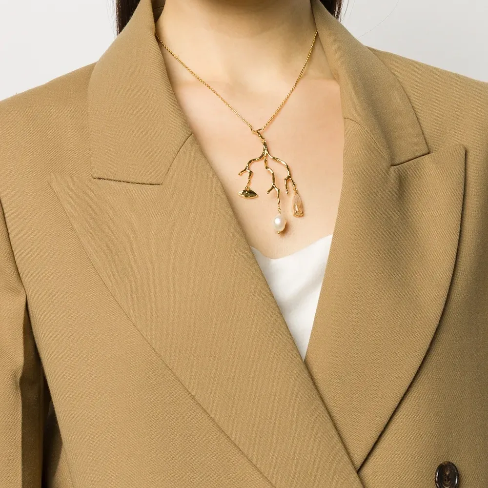 Серебряное колье Reves de Reves с подвеской