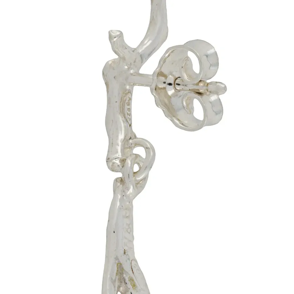 Серебряные серьги Reves de Reves в форме веток