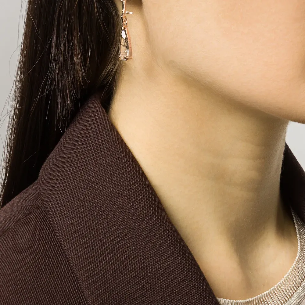 Серебряные серьги-подвески Reves de Reves в форме веток