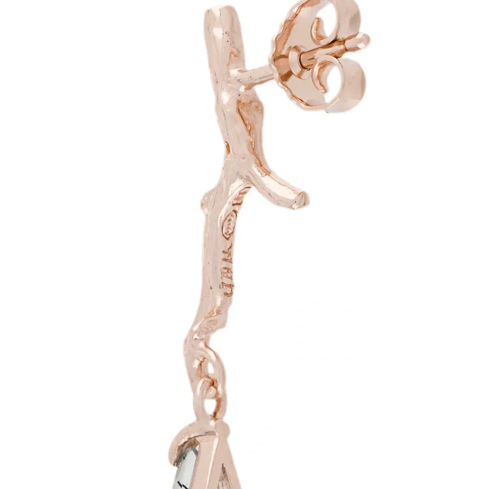 Серебряные серьги-подвески Reves de Reves в форме веток