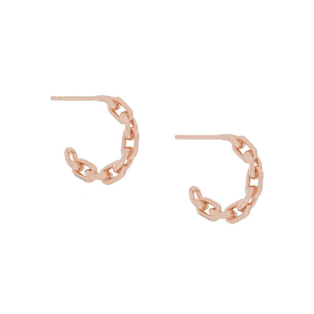 Позолоченные цепочные серьги