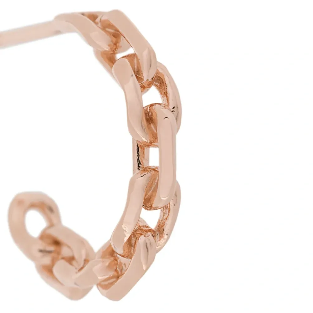 Позолоченные цепочные серьги