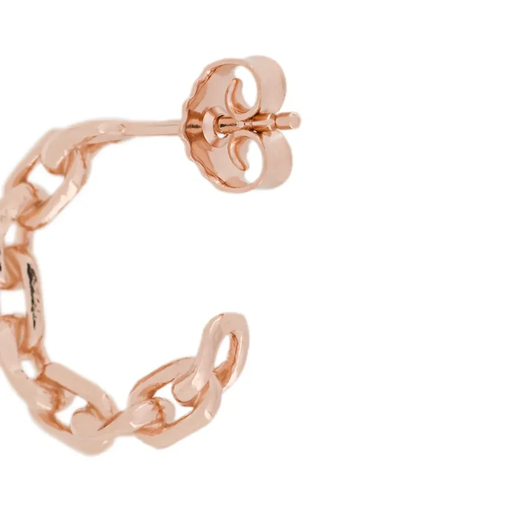 Позолоченные цепочные серьги