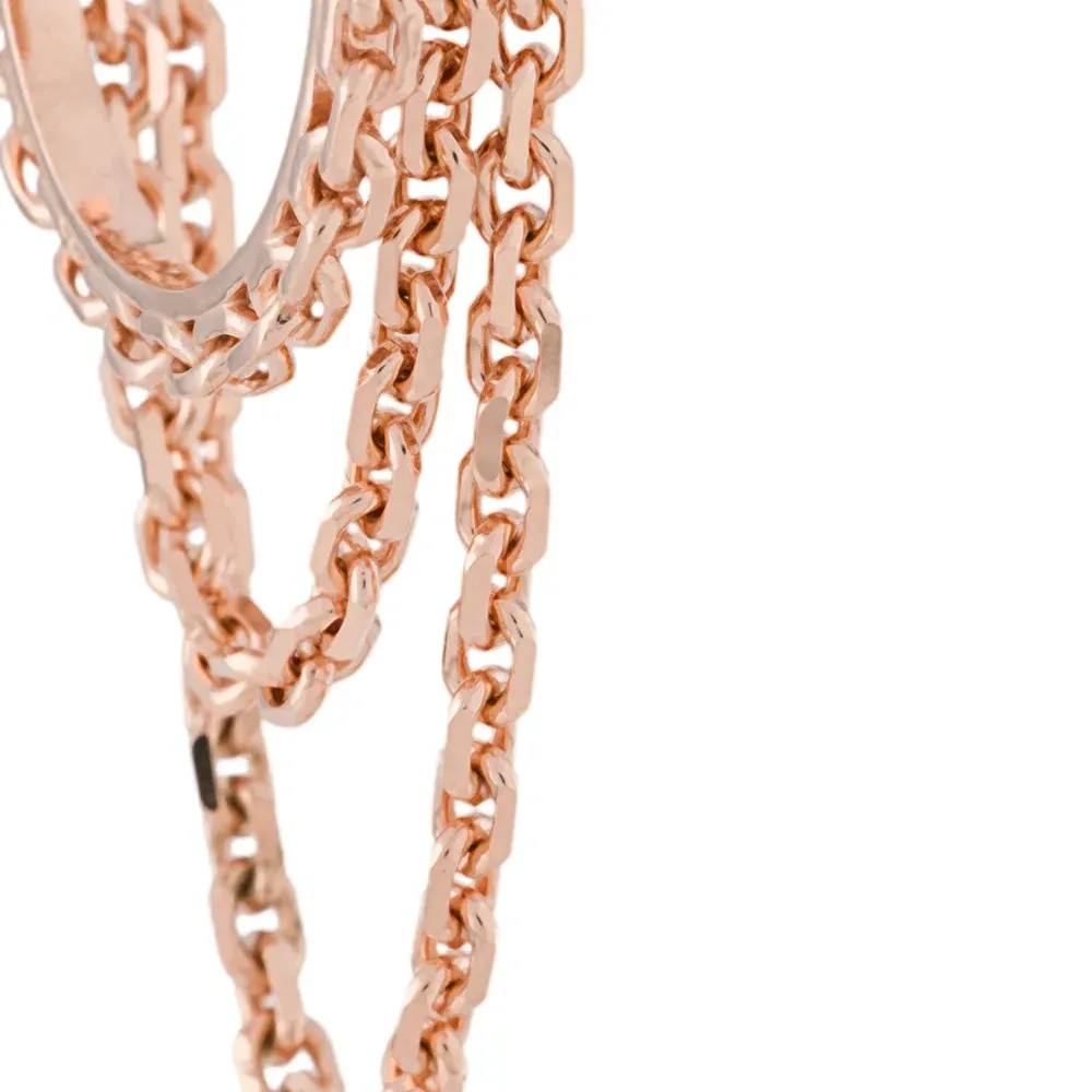 Позолоченные серьги-цепочки Reves de Reves