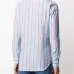 Полосатая рубашка с косым воротником