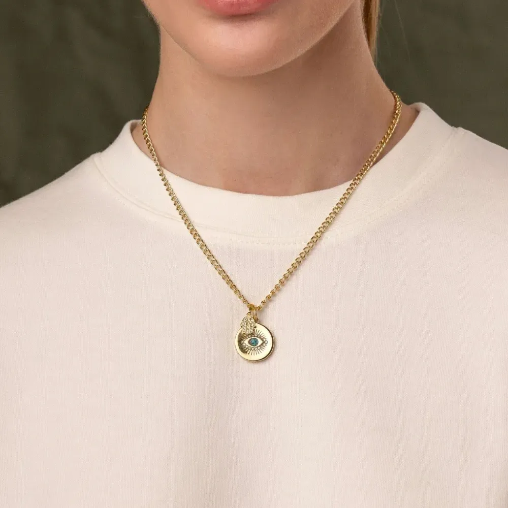 Колье Skyfall с подвеской Evil Eye Колье Skyfall с подвеской Evil Eye