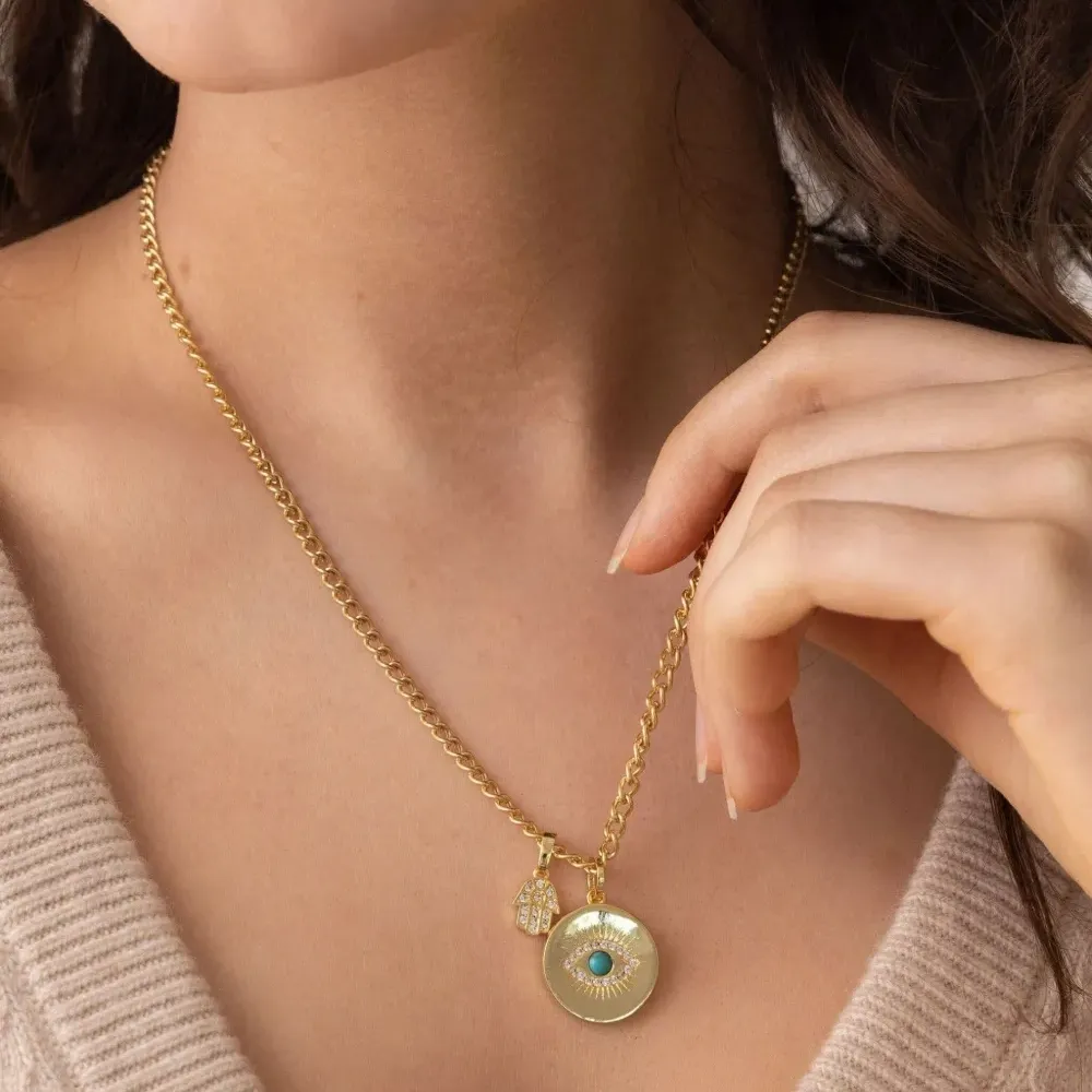 Колье Skyfall с подвеской Evil Eye Колье Skyfall с подвеской Evil Eye