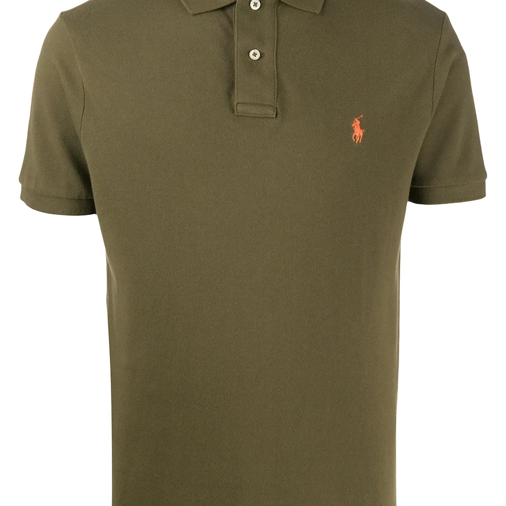 Рубашка поло с вышитым логотипом