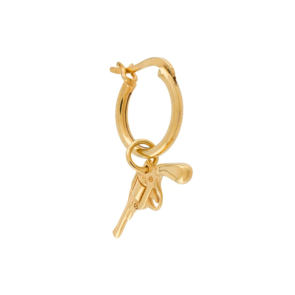 Серьга-кольцо с подвеской